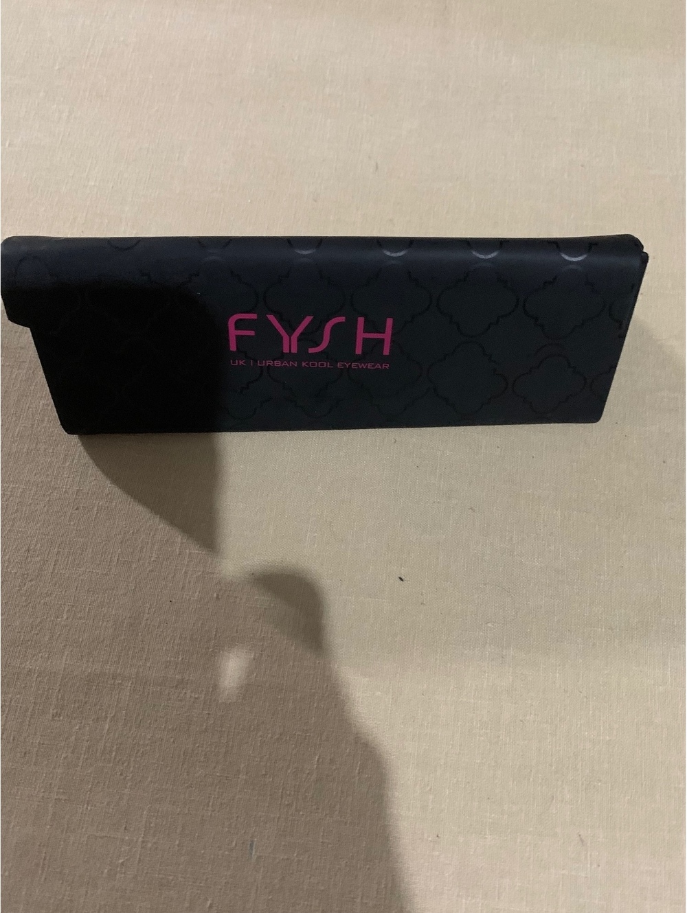 FYSH black and pink foldable eyeglasses case